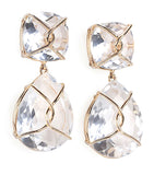 Elegant Drop Earring with Turquoise Sapphire and Blue Topaz A. Clunn