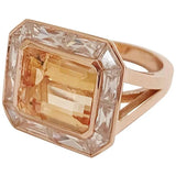 Citrine Emerald Cut Ring