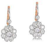 Elegant Drop Earring with Turquoise Sapphire and Blue Topaz A. Clunn