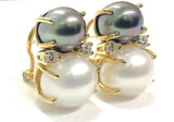 Elegant Drop Earring with Turquoise Sapphire and Blue Topaz A. Clunn