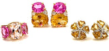 Large GUM DROP™ Earrings with Citrine and Amethyst and Diamonds