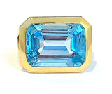 Citrine Emerald Cut Ring