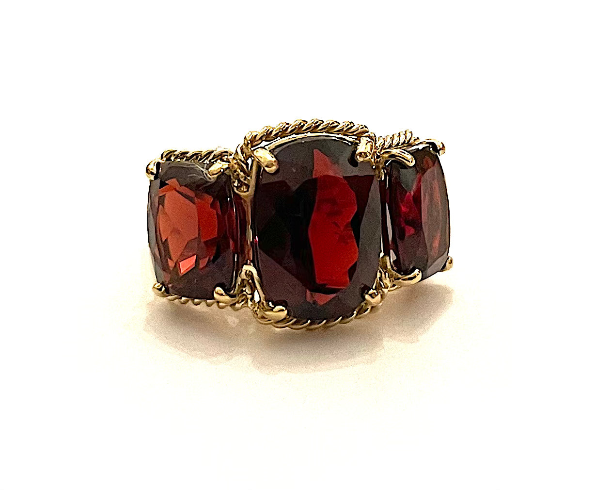 Grande GUM DROP™ Earrings with Cabochon White Jade and Garnet and Diamonds