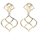 Elegant Drop Earring with Turquoise Sapphire and Blue Topaz A. Clunn