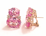 Elegant Drop Earring with Turquoise Sapphire and Blue Topaz A. Clunn