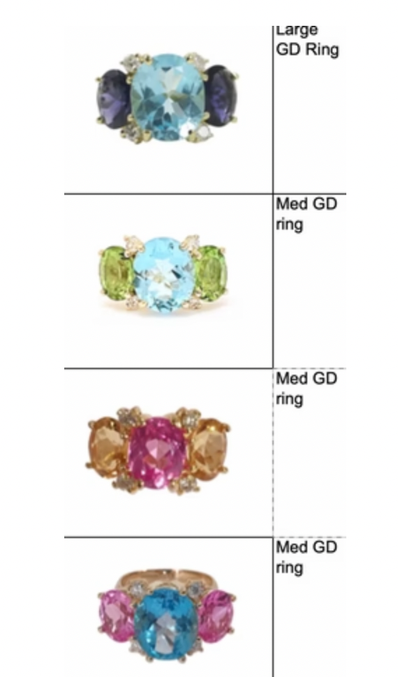 London Blue Topaz Large Cushion Ring with Diamonds