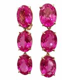 Elegant Drop Earring with Turquoise Sapphire and Blue Topaz A. Clunn
