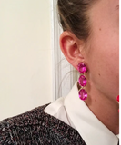 Elegant Drop Earring with Turquoise Sapphire and Blue Topaz A. Clunn