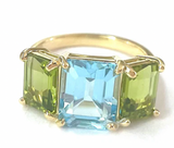 Citrine Emerald Cut Ring