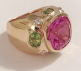 Citrine Emerald Cut Ring