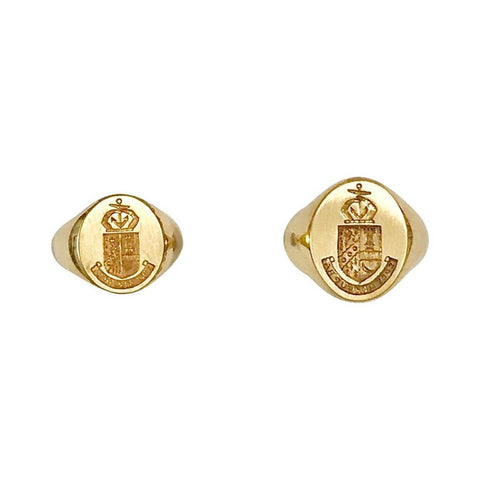 18kt Gold Family Crest or Signet Ring