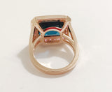 Citrine Emerald Cut Ring