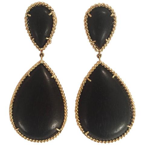Beautiful Platinum and Diamond Cluster drop earrings with Euro Back