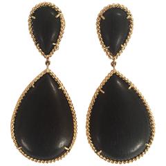 Beautiful Platinum and Diamond Cluster drop earrings with Euro Back