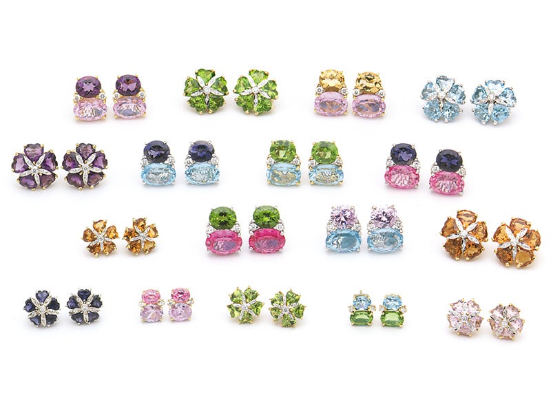 Extra Large GUM DROP™ Ring with Pink Topaz and Diamonds