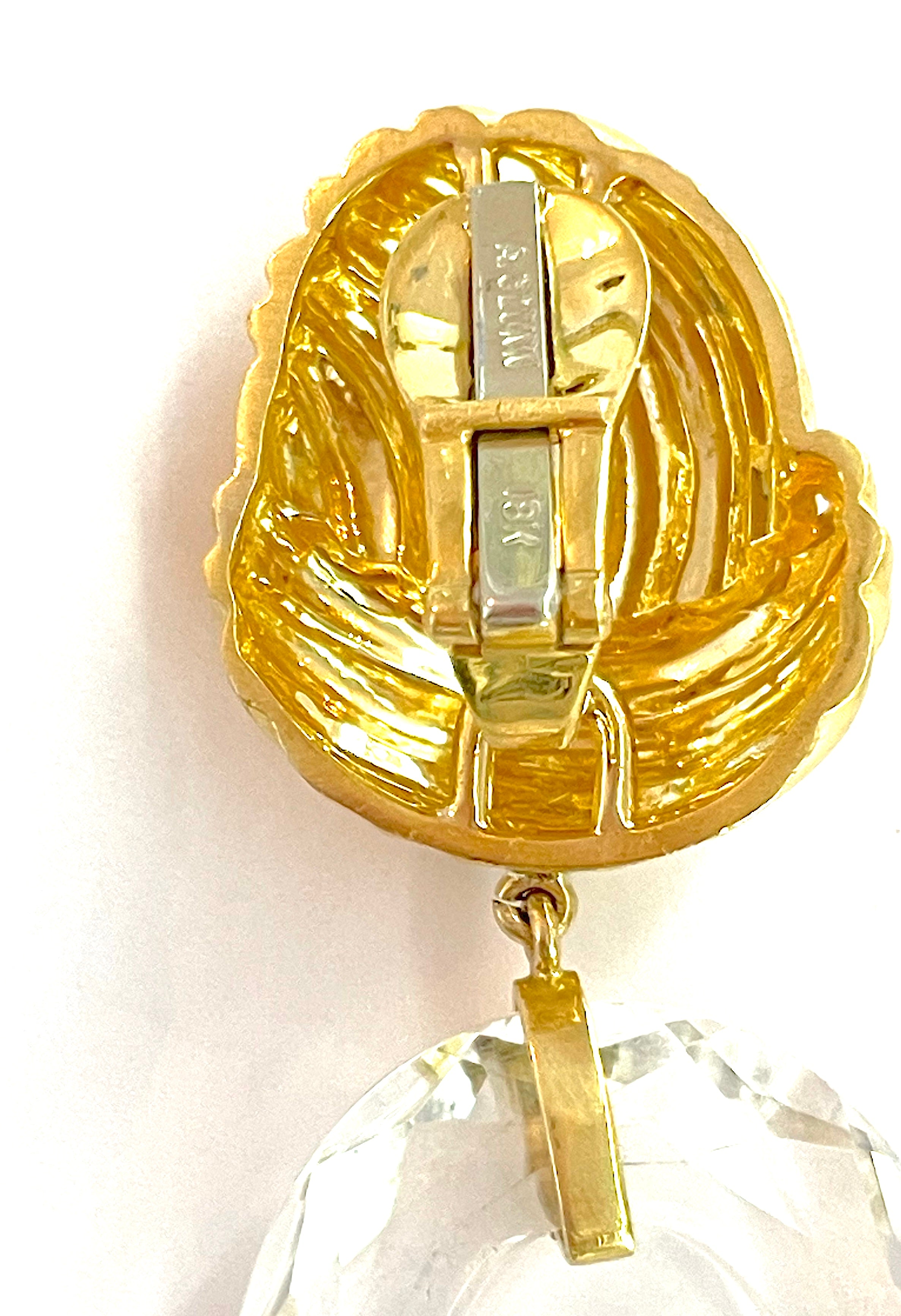 Elegant Gold Creole Earring  by David Webb