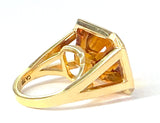 Citrine Emerald Cut Ring