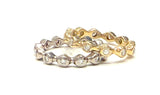 18kt Diamond Stacking Bubble Ring