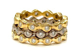 18kt Diamond Stacking Bubble Ring