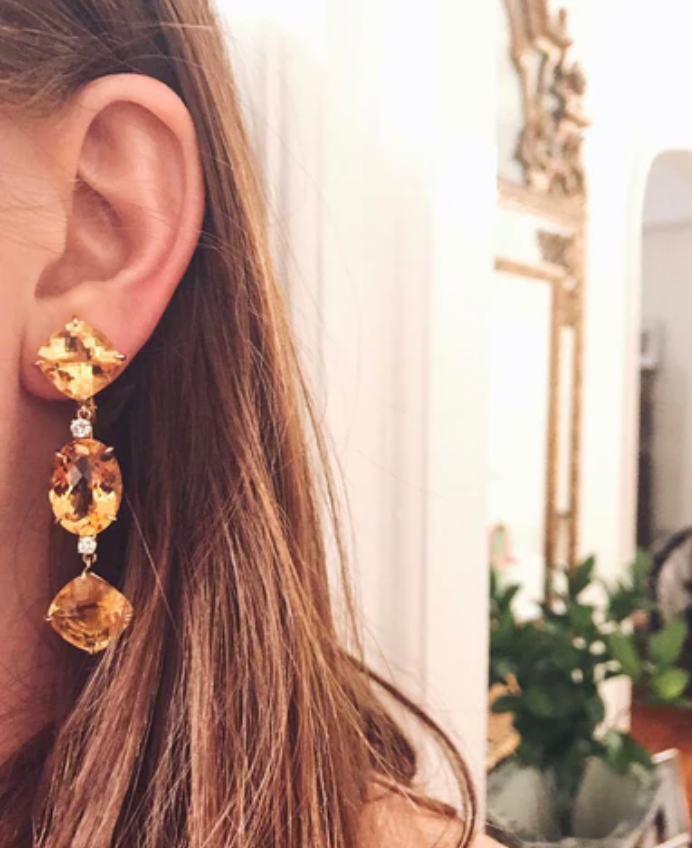 Elegant Gold Creole Earring  by David Webb