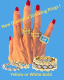 18kt Diamond Stacking Bubble Ring