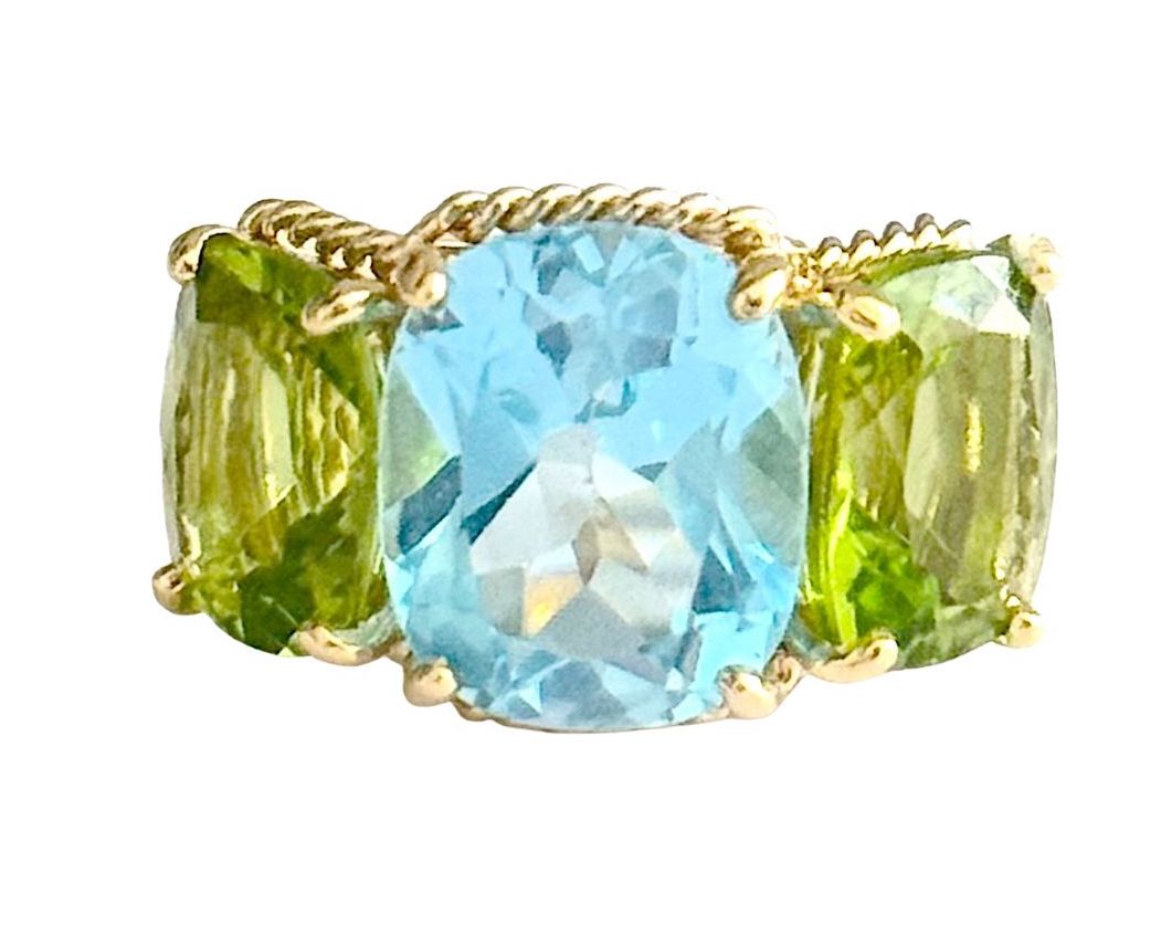 18kt Yellow Gold Sand Dollar Earrings with Peridot and Diamonds