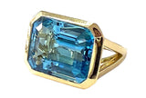 Citrine Emerald Cut Ring