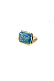 Citrine Emerald Cut Ring