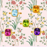 Medium GUM DROP™ Earrings with Deep Citrine and Pink Topaz and Diamonds