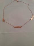 Signature Collection: mini script name necklace with 3 names