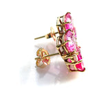 Mini GUM DROP™ Earrings with Two Tone Pink Topaz and Diamonds